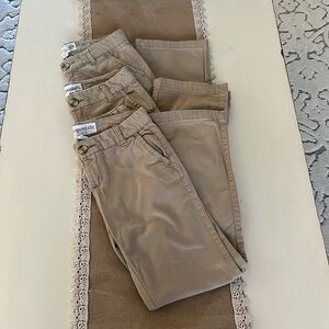 BUNDLE 3 Pairs Aeropostale Khaki Straight Leg Pants